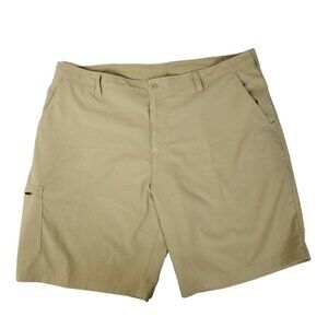 Champion Golf Shorts Mens 40 Waist Tan Polyester Athletic Field Activewear